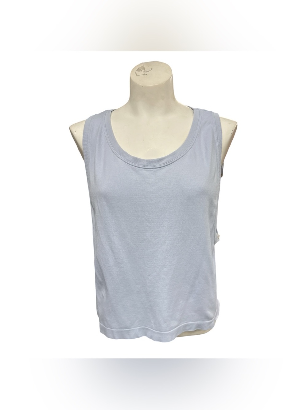 Harmony Balance Classic Scoop Neck Tank Top - Light Blue Size L